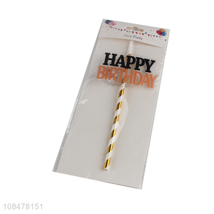 Hot selling happy birthday cake topper cake topper picks wholesale