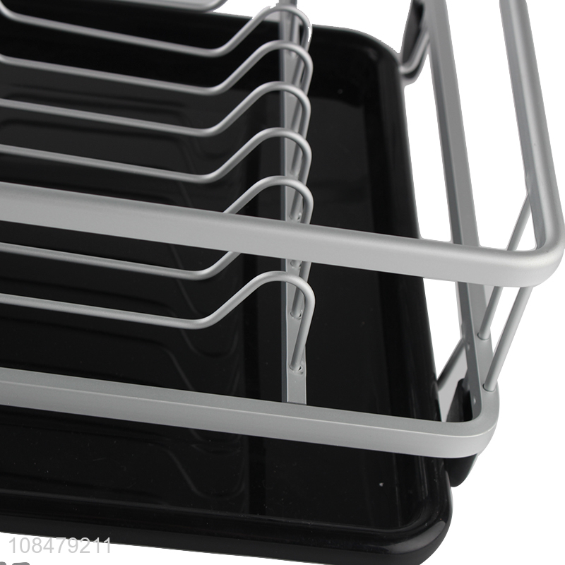 Wholesale heavy duty aluminum wire dish drainer rack dish drying rack