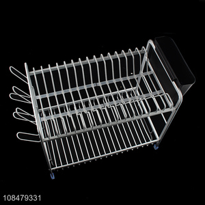 New products thickened aluminum wire dish drying rack plate storage rack