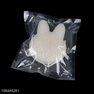 Hot products cute bunny cleansing massage konjac powder puff