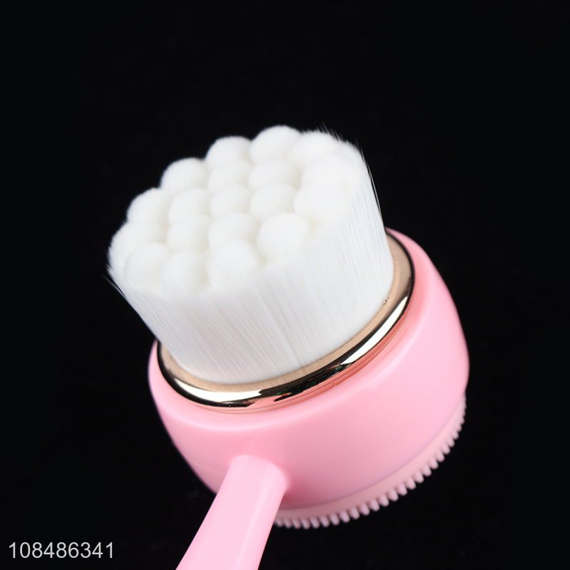 Popular products double-sided facial cleansing brush for sale