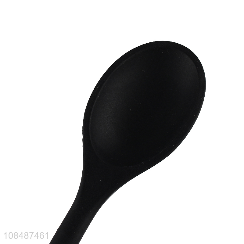 Factory price heat resistant silicone cooking spoon salad mixing spoon