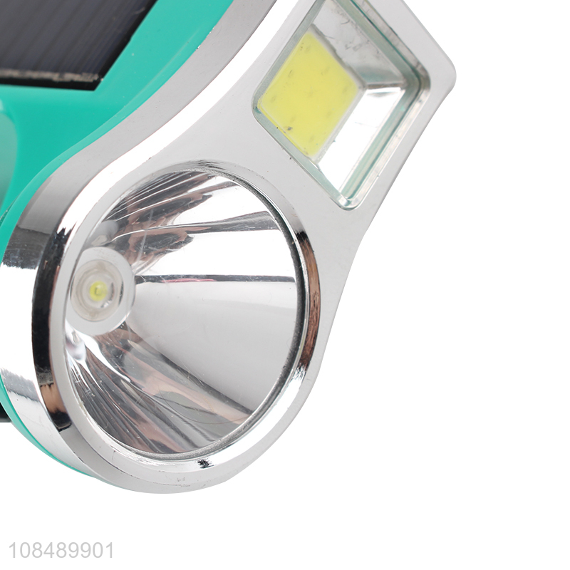 China supplier solar charging emergency flashlight