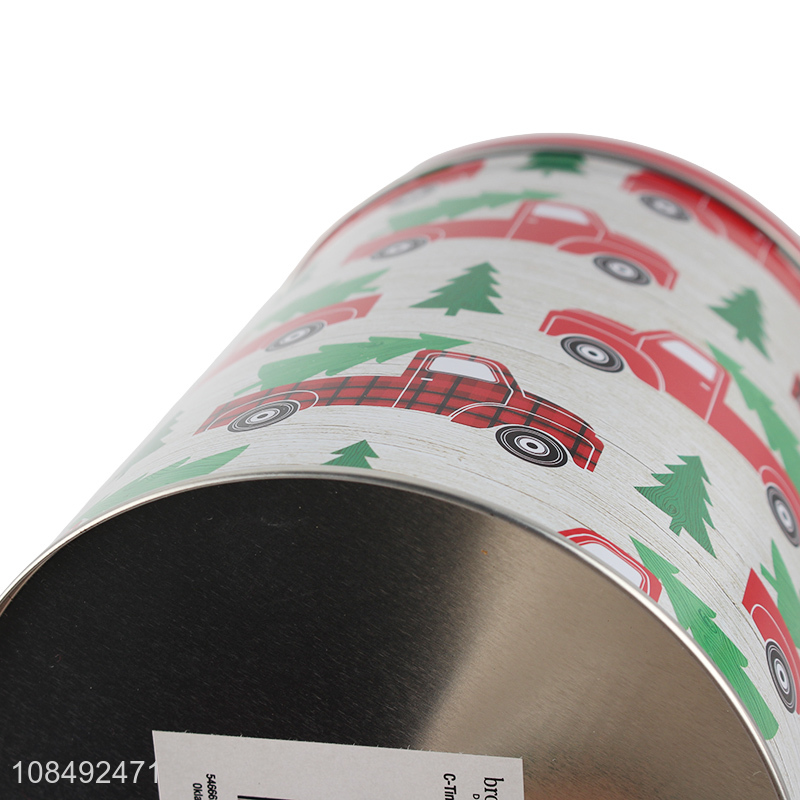 Hot sale 5pcs/set airtight metal cans cookie tin cans for holiday gifting