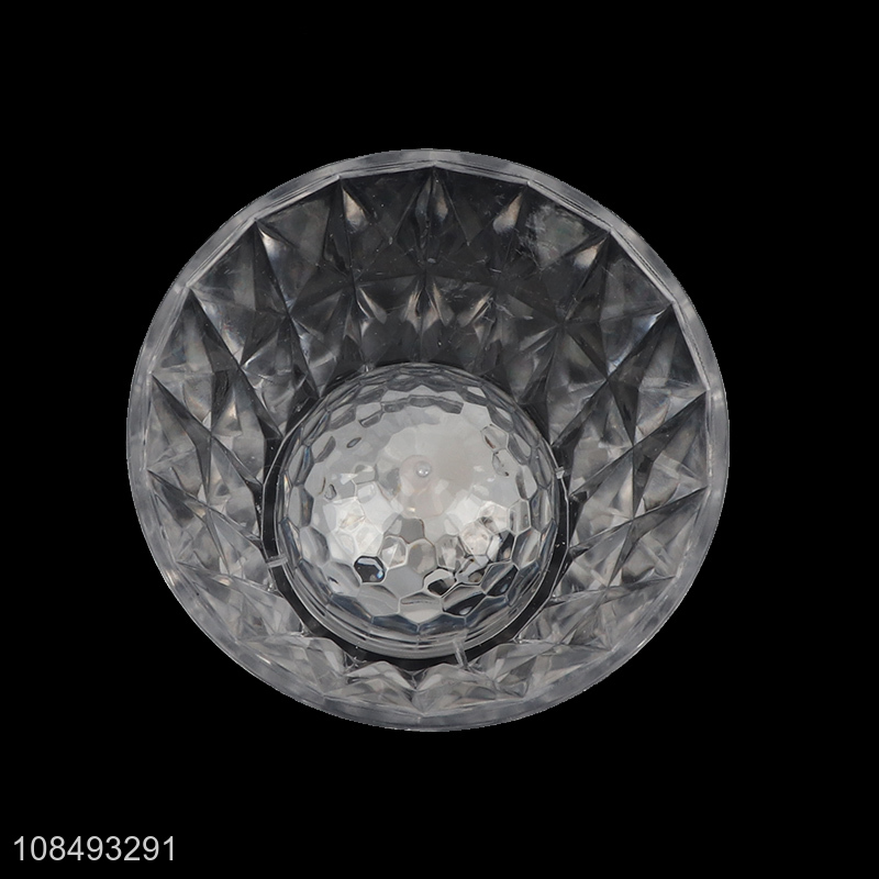 New products battery operated led cup light crystal clear led ambient lamp