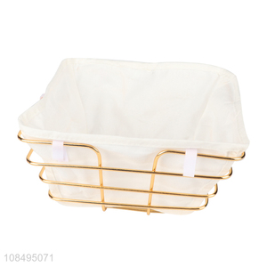 China wholesale fashion metal bread basket storage baske