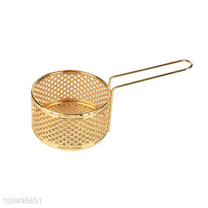 High quality metal skimmer spoon fry basket for kitchen