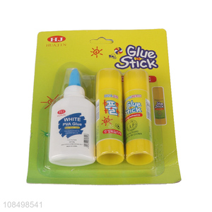 New arrival school students stationery glue stick white pva glue set