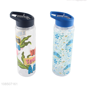 Most popular large capacity 650ml plastic travel water bottle