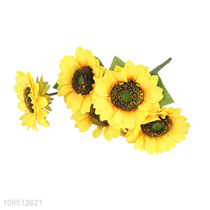 Hot selling realistic sunflowers fake sunflowers artificial flowers