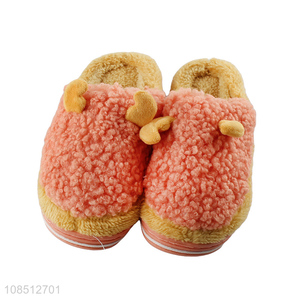 Wholesale winter slippers cozy soft indoor house slippers for kids