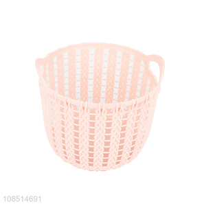 Good quality mini plastic storage basket desktop storage container