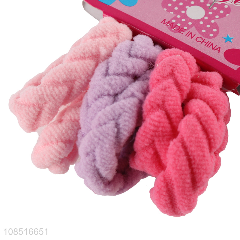 Hot selling 6pcs/set terry cloth hair bands hair accessories