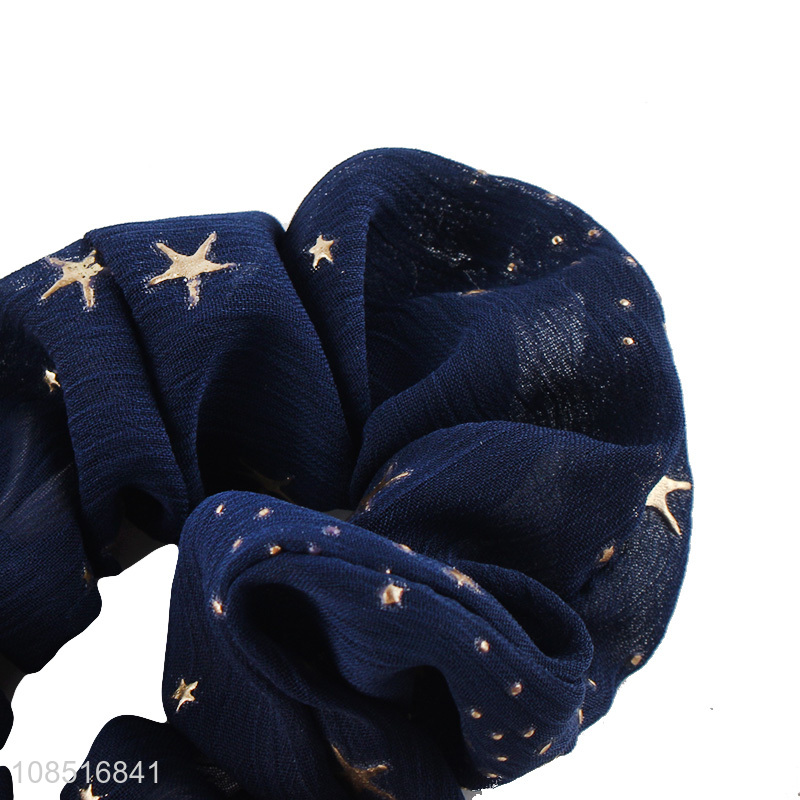 Hot product chic elegant star hair scrunchies for women girls