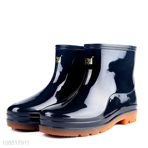 Good quality waterproof men safety work boots rain boots for sale