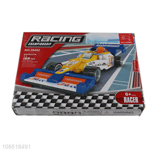 Yiwu market kids racing car model building block toys