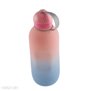 Factory price 1600ml gradient color water bottle with carry handle