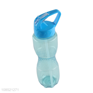 Good quality 600ml plastic drinking water bottle with carry handle