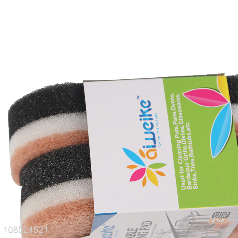 Wholesale sponge scrubber dish scourers for pots and pans