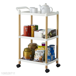 Factory supply floor-standing multi-layer storage rack trolley cart