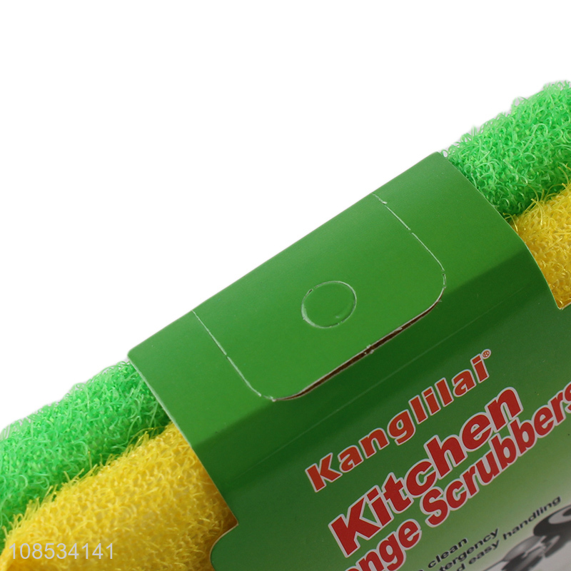 Top quality kitchen cleaning strong detergency sponge scrubbers