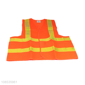 Wholesale high visibility reflective safety vest for road safety