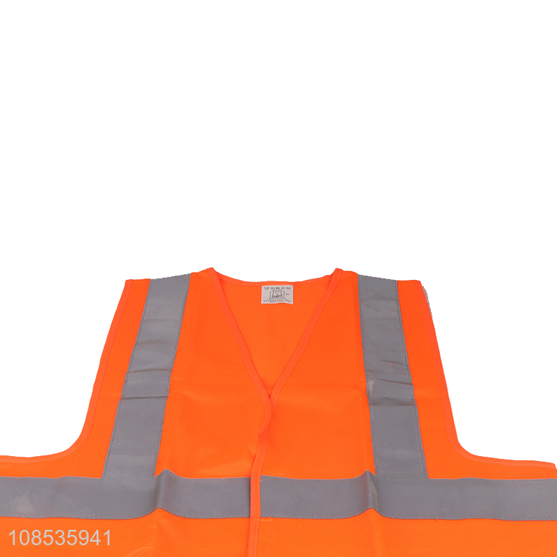 Custom high visibility reflective safety vest for men and women