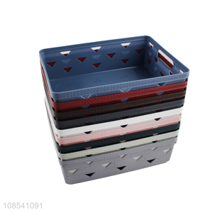 Best selling large capacity imitation leather storage basket