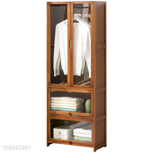 Wholesale home furniture bedroom furniture bamboo wardrobe closets