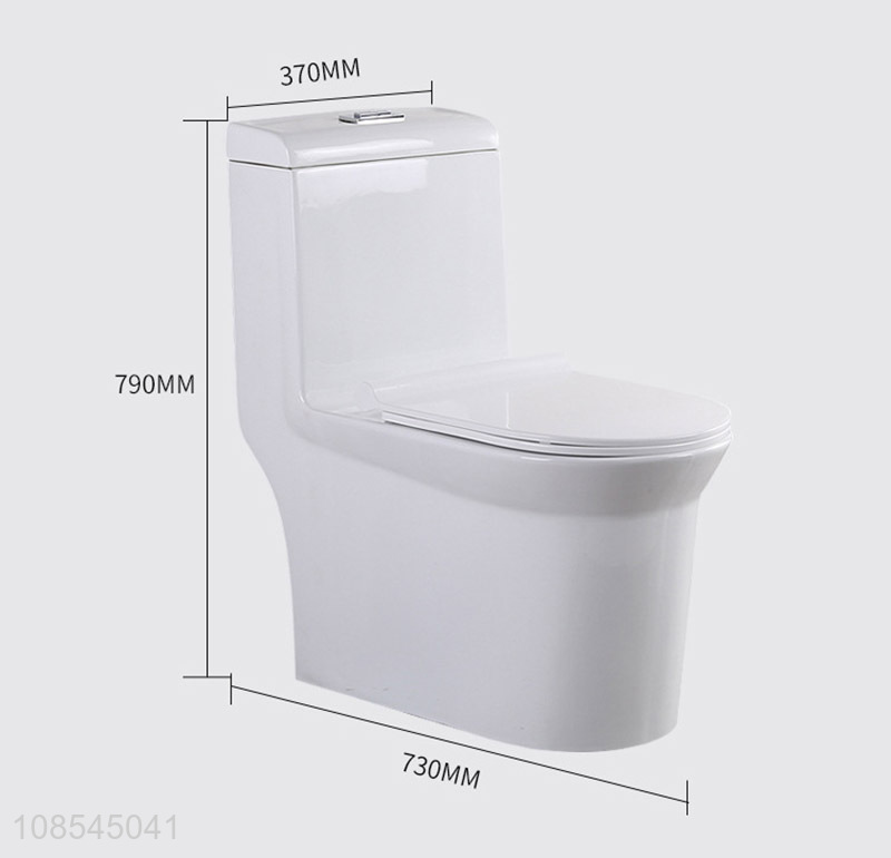 Wholesale large diameter anti ordour one-piece ceramic flush toilet