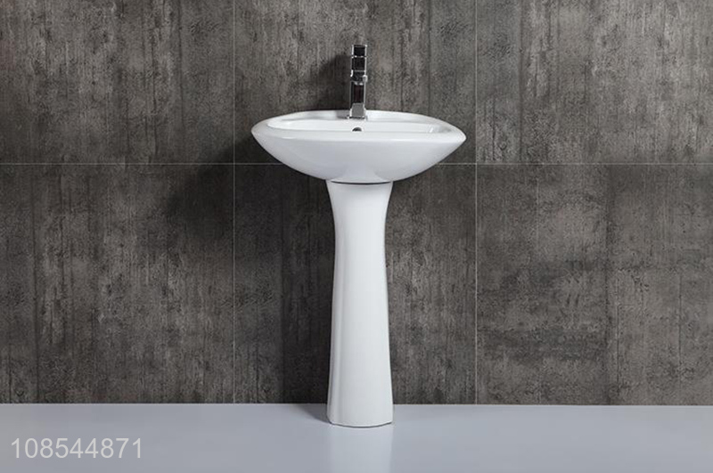 Good price superior quality ceramic handbasin bathroom pedestal sink