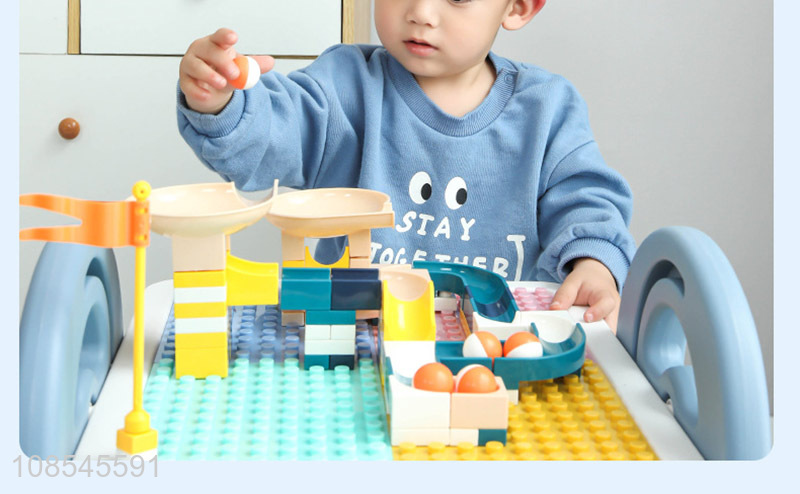 Best sale multi-functional baby building blocks desk