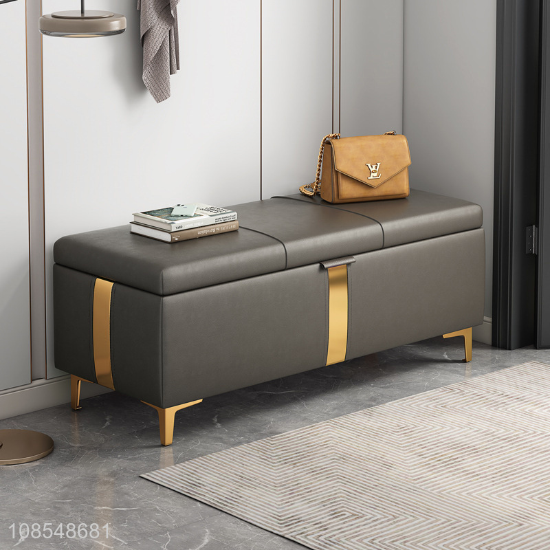 Latest products long storage bench with seating bench seat