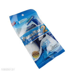 Hot items twin blades razor with lubricating strip