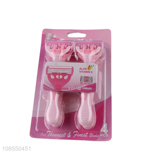 Latest design women 6blades disposable razor for sale