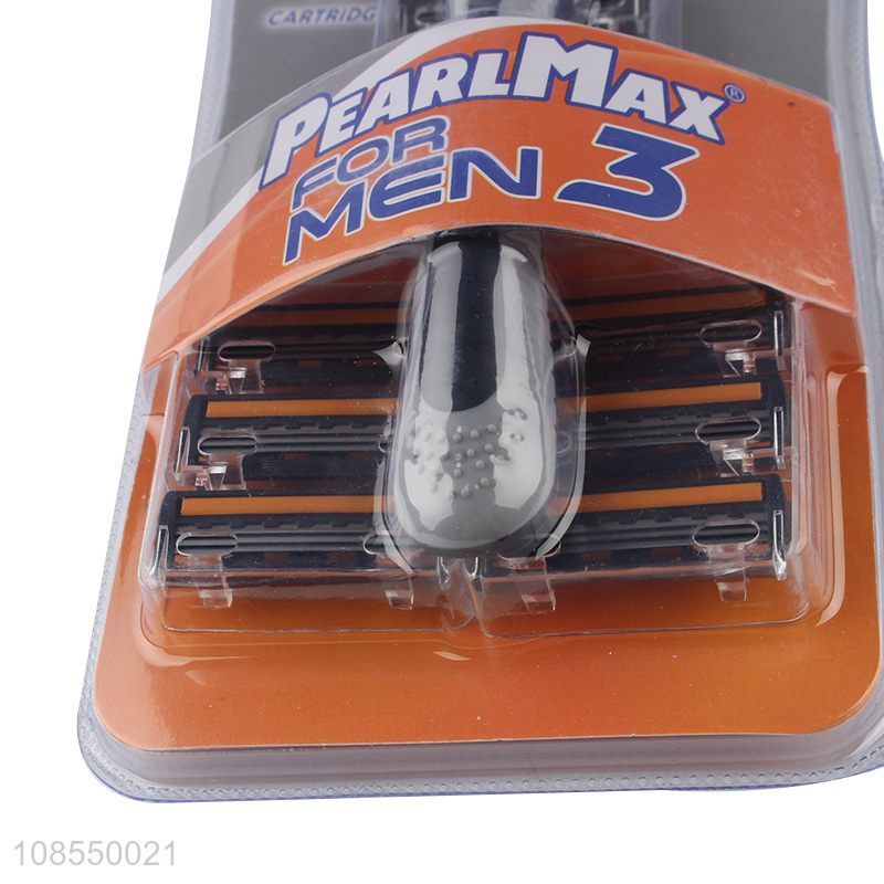 Yiwu market men disposable razor with rubber handle