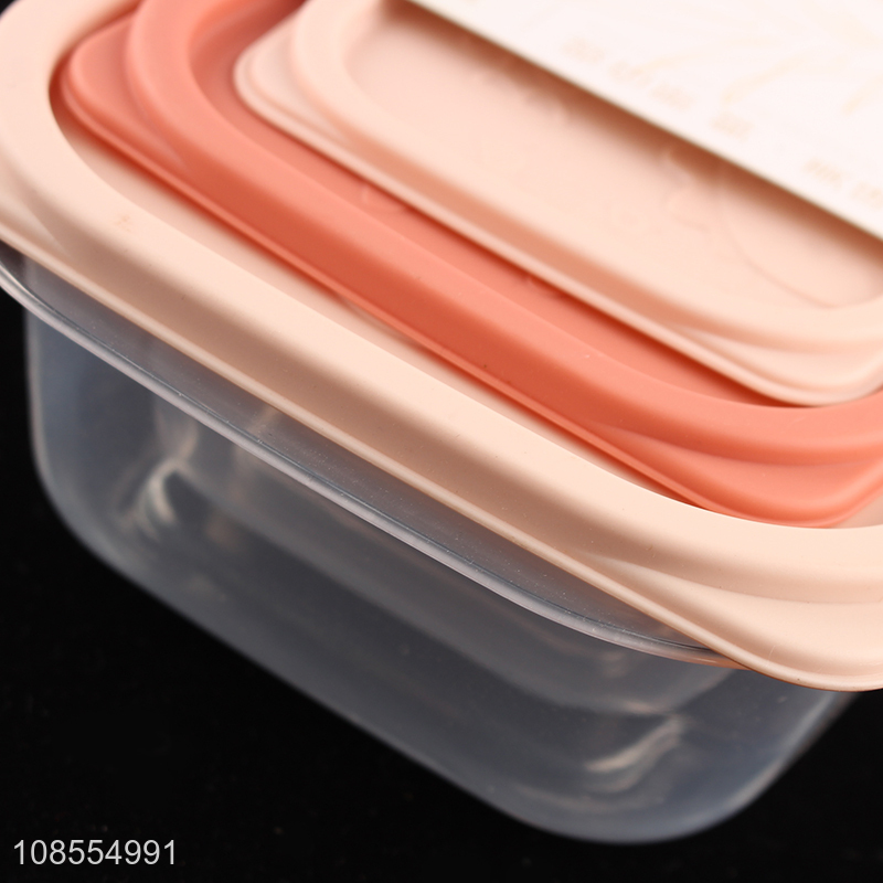 China factory 3pieces plastic crisper preservation box for sale