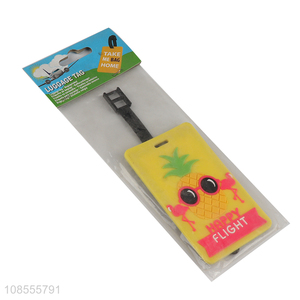 Hot selling cute luggage suitcase tag for kids with name ID card