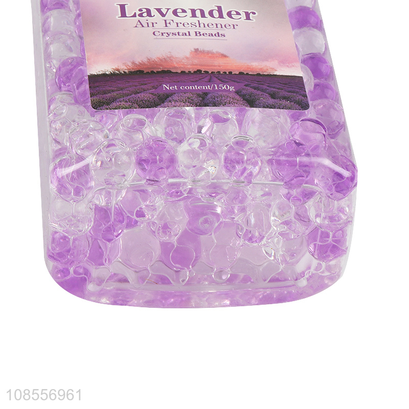 Hot selling bathroom lavender crystal beads air freshener