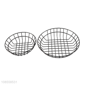 Good quality iron wire storage basket vegetable fruit basket