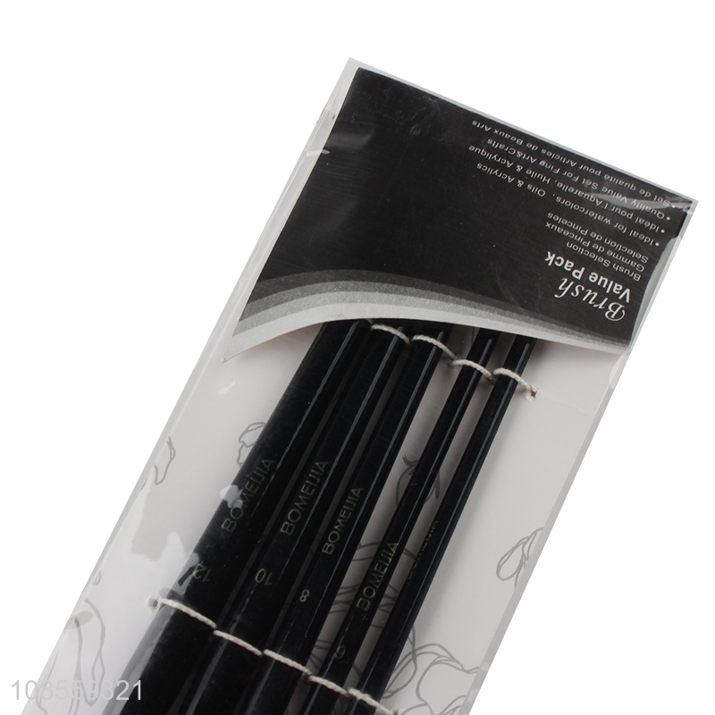 Factory wholesale 5pcs/set painting brush set acrylic paintbrush set