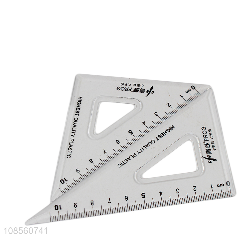 New product 4-piece set gemetric protractor triangle ruler set