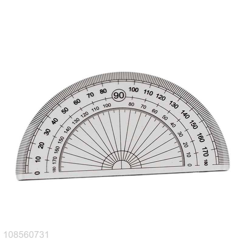 Good quality 4pcs/set plastic gemetric protractor ruler set