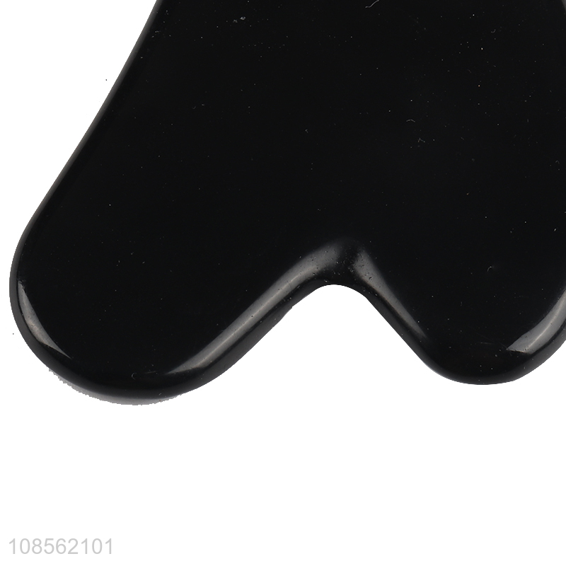 Wholesale face beauty natural obsidian scraping board gua sha tools