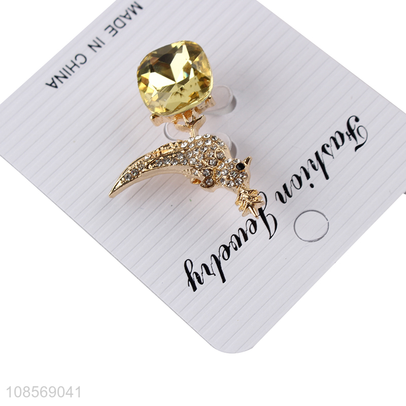 Factory supply bird alloy brooch banquet scarf buckle