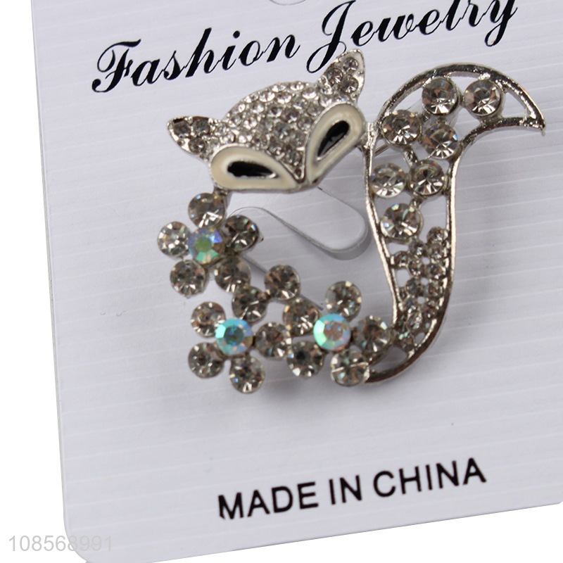 Wholesale cute fox alloy brooch pin lapel pin jewelry