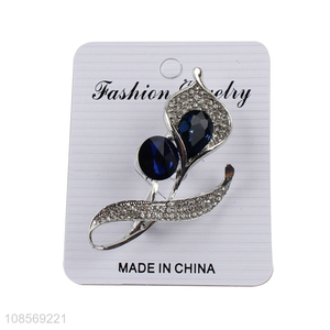 Hot product diamond calla lily alloy brooch pin for women