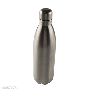 China factory silver double-wall vacuum flasks water bottle