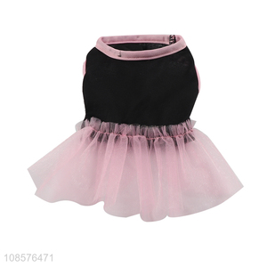 Good quality pet dog clothing female dog skirt for summer