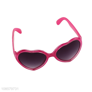 New design heart shape girls children sunglasses for summer